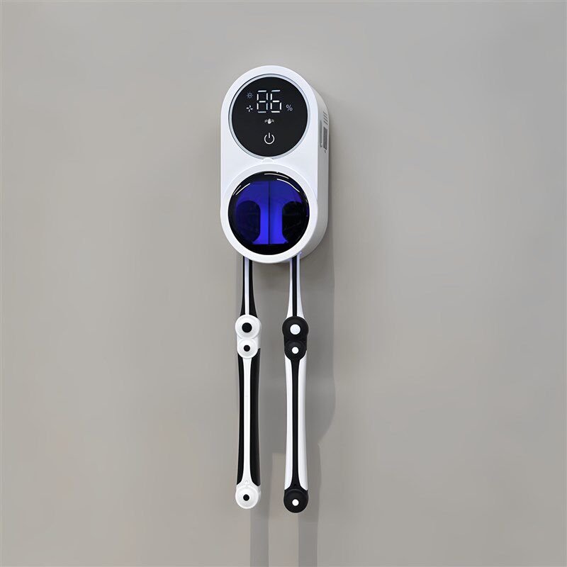 智能牙刷消毒器紫外线杀菌烘干置物架免打孔电动智能双人牙刷架子