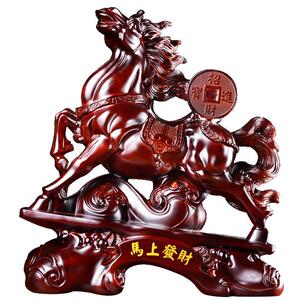 聚善缘马上发财马摆件送领导商务礼品办公室生肖马装饰招财工艺品