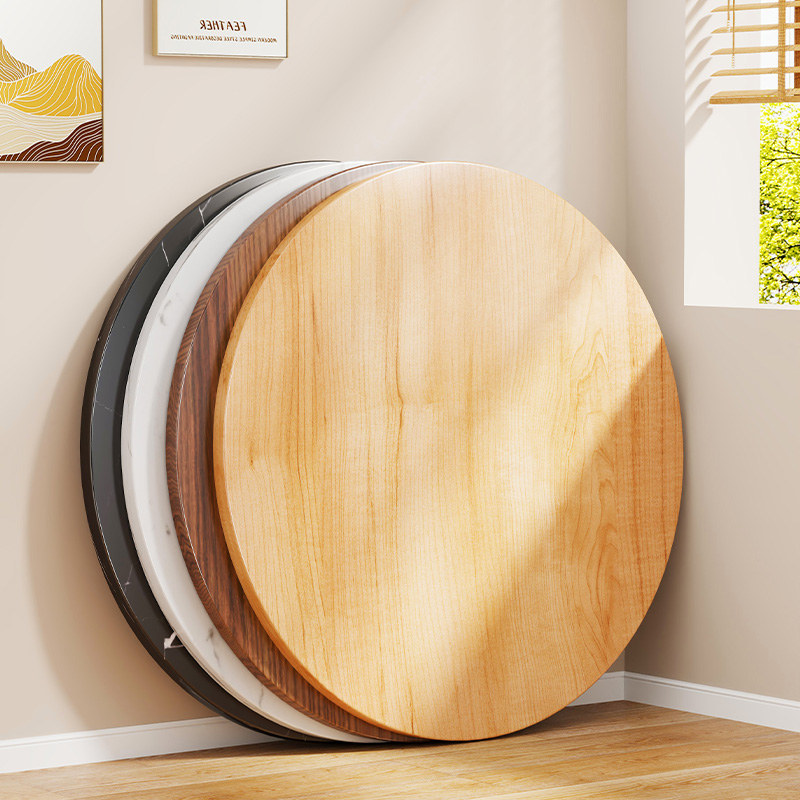 速发圆圆面板单面桌桌面圆形小桌板台面板材单独桌面木板盖板餐桌