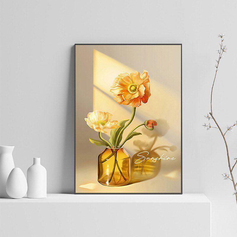速发花朵走廊装饰画沙发背景墙花室客厅餐厅卧瓶玄挂关画床头壁画