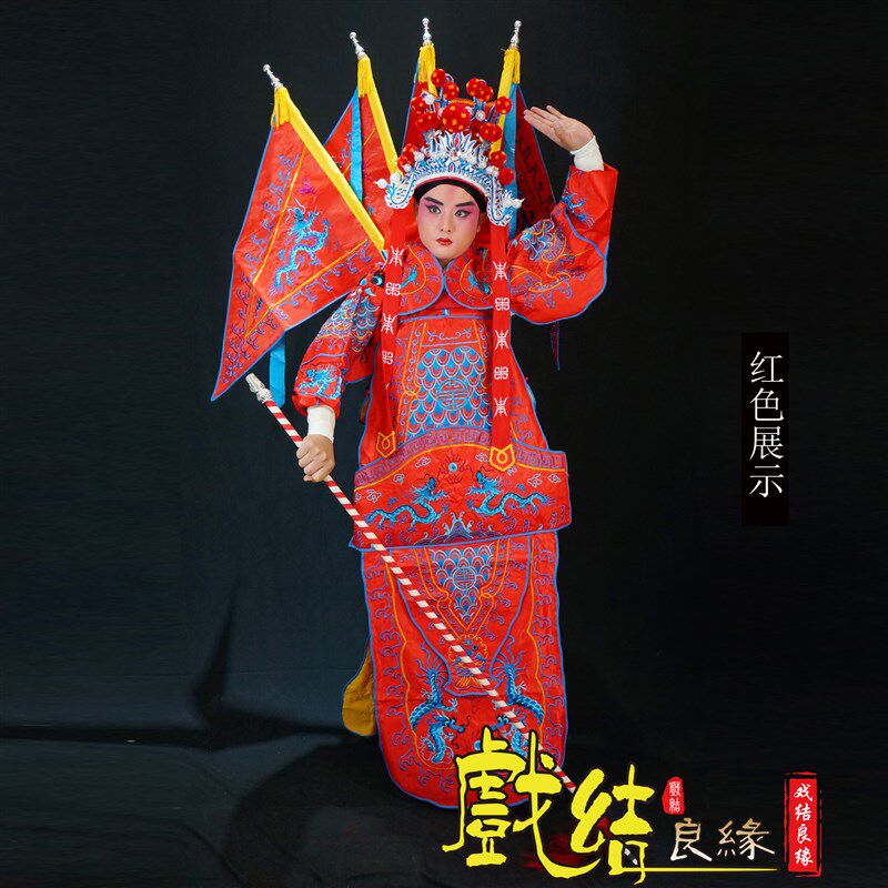 速发京剧男靠将军武生男武戏戏曲男靠将靠男大剧舞台表演服装电男