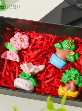 新品放青松发财植物办公桌面v小摆件女生工位好物电脑装饰情绪稳