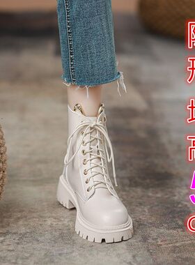 新品马丁靴女春秋单靴侧拉链网红新款洋气K靴子女百搭学生高颜值