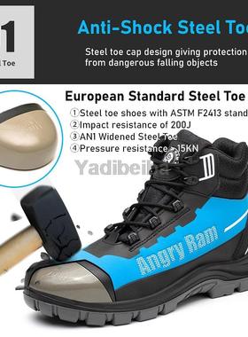 极速Work Boots Men 202r2 New Work Shoes Waterproof Work Snea