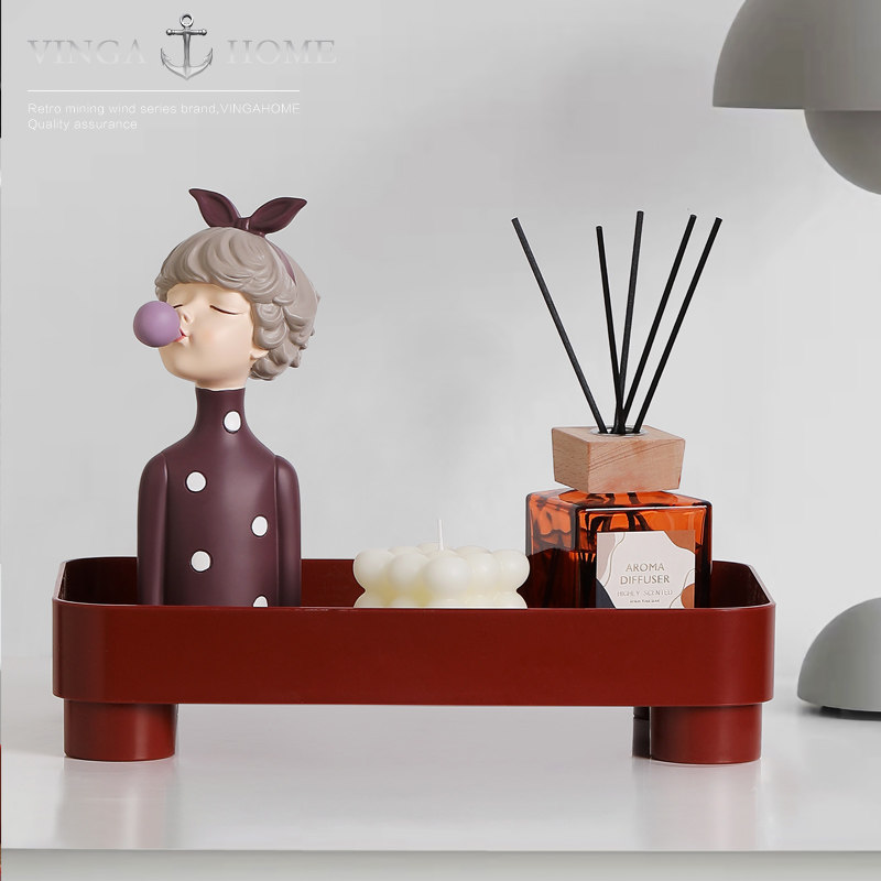 新品创意托盘g组合摆件客厅茶几电视柜家居装饰玄关艺术品送女生