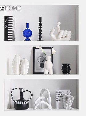 新品现代简约抽象人物艺术酒柜装饰品摆件M家居客厅玄关电视柜软