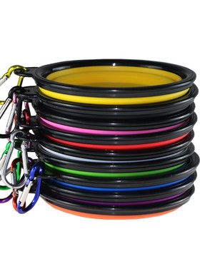 极速1/2Pcs Dog Bowl Forldable Eco Firendly Silicone Pet Cat