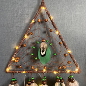 极速印第安捕梦网大号羽毛挂件室内装 H饰创意挂饰补梦网吊饰婚礼