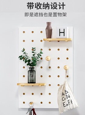 极速竖款电表箱遮挡箱装饰画弱电箱轻C奢置物架创意电表盒2021新