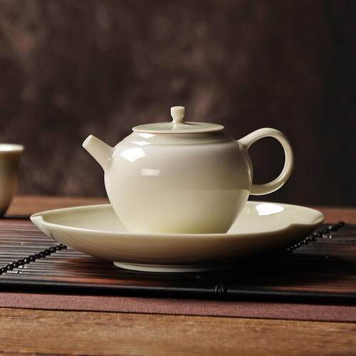 新品草木灰c茶点盘中式果盘复古日式水果碟干果零食碗茶室陶瓷点