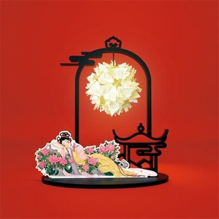 极速新世相/红楼梦纸雕灯金I玉满堂海棠春睡月满西楼