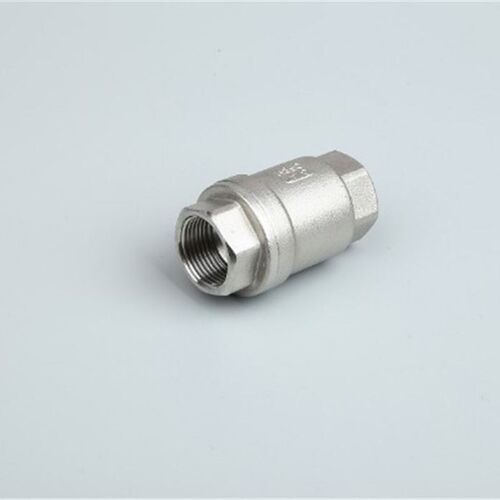 极速。04 不锈钢丝扣止回阀H12W-16P弹K簧立式止逆阀水泵真空水管