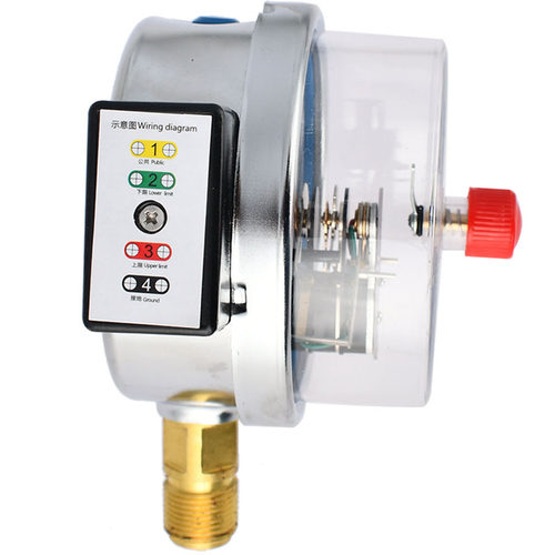 新品YXCHK100压力表4t0MPA高压电接点感应开关24VDC压力表配件