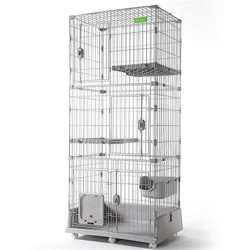 极速创逸猫笼子家用大尺码大自由空间猫别墅室内S带猫门双三四层