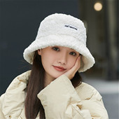 设计联名款 LVURT 法国 高品质羊羔毛绒保暖素颜百搭显脸小渔夫帽