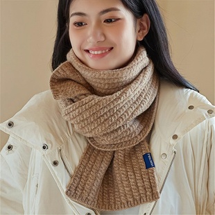 百搭护颈保暖围巾高品质羊绒针织毛线围脖 设计联名款 LVURT 法国
