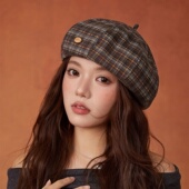 LVURT 纹文艺气质感潮搭贝雷画家帽 复古英伦风格 法国 设计联名款