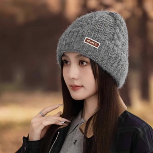 高品质羊绒针织护耳保暖百搭套头毛线冷帽 设计联名款 LVURT 法国