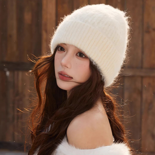 高品质纯色羊毛保暖护耳显脸小时髦针织帽 设计联名款 LVURT 法国