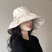 抽绳渔夫帽女高品质遮阳帽防紫外线防晒帽 设计联名款 LVURT 法国