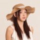 时尚 设计联名款 蝴蝶结蕾丝大檐海边度假防晒渔夫草帽 法国 LVURT