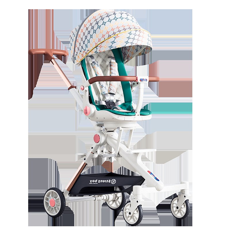 XL-9遛娃神器可坐可躺婴儿推车摺叠儿童轻便宝宝双向溜娃车带减震-封面