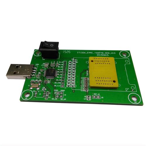 新品EMMC1e53/169EMCP162/221通用转接板DIP48转USB转接板可搭配D