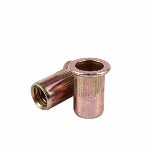 新品40Pcs Flat Head Metric SteAel M8 Blind Insert Rivet Nut
