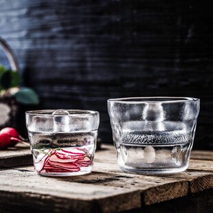 极速日式雾玻重石一夜渍罐 玻璃腌菜缸J泡菜罐渍物瓶浅渍容器腌制