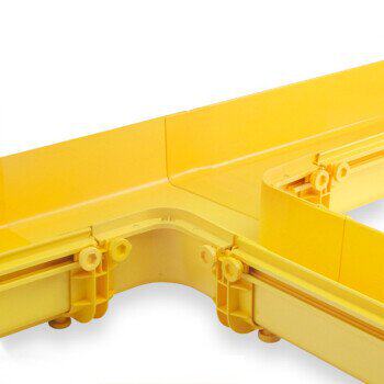 极速汇创佳(WHITERC)光纤槽道 ABS绝L缘阻燃塑料走线桥架 尾纤走