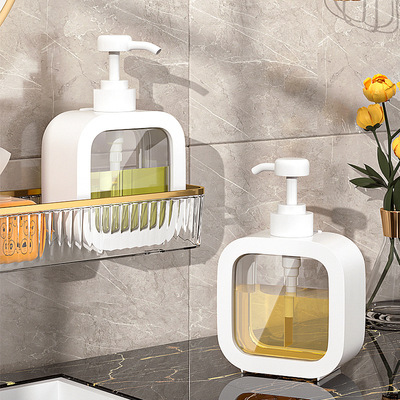 极速2PCbS 500/300ml Bathroom Soap Dispensers Refillable Loti