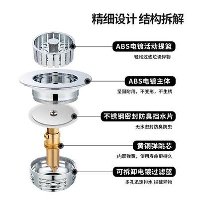 极速Sink strainer dishwasherA sink leak plug kitchen水槽过滤