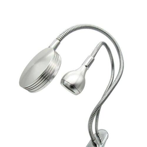 新品New 2 In 1 Clip Table Lamp Dimmable DoubleHead Adju.stab