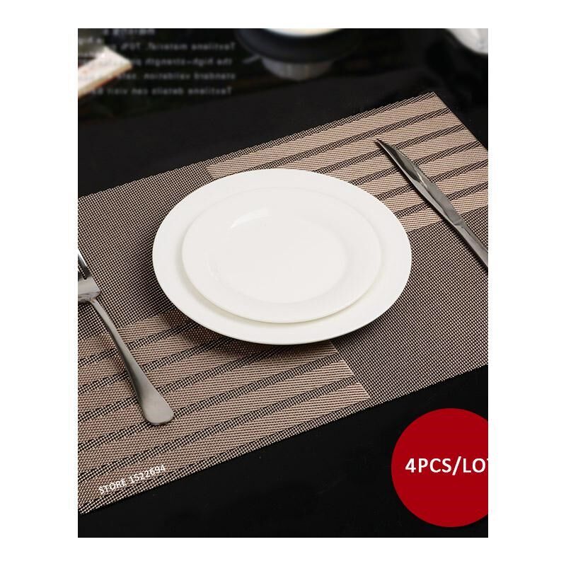 极速45X30CM Nonj slip Insulation Placemat Quality PVC Table