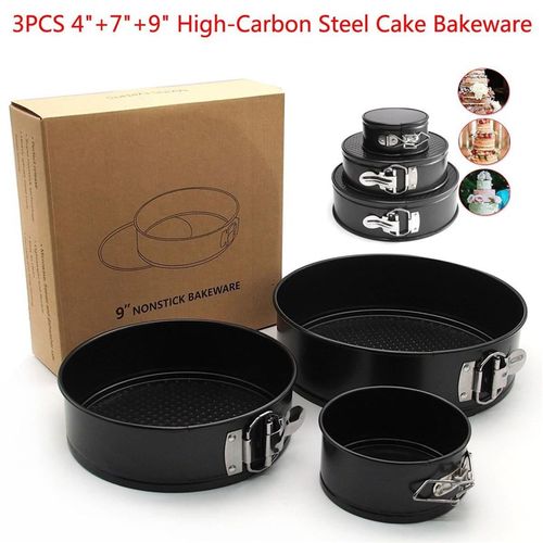 极速Set Odf 3 Non Stick Spring Form Round Cake Baking Bake T