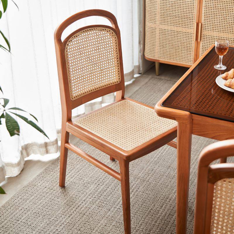 极速北欧实木藤椅阳台餐厅家用餐椅简约复M古靠背单人椅休闲实木,家装主材,浴室壁挂凳椅,淘宝优惠券,粉丝福利购,淘宝优惠卷