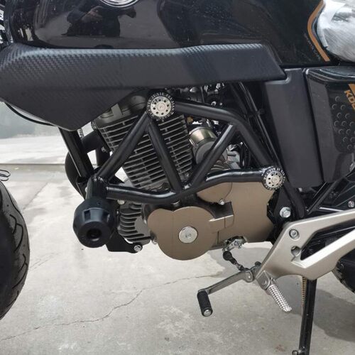 新品适用于启典KD250-V保险杠防摔杠J前护杠后货架尾箱架复古改装