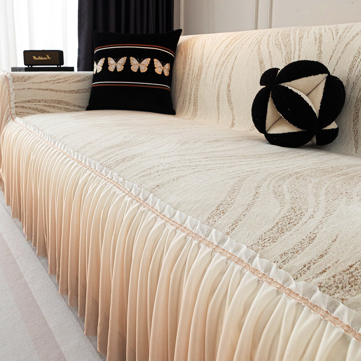 2025新款四季通用法式沙发盖布巾高级感一片式雪尼尔套罩沙发垫子,居家布艺,沙发垫,淘宝优惠券,粉丝福利购,淘宝优惠卷