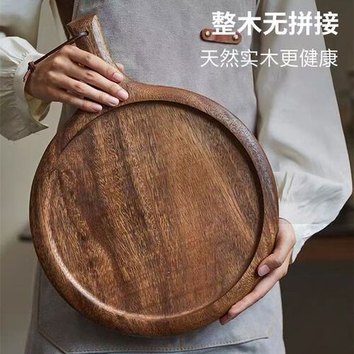 热销实木牛排餐盘日式木质披w萨盘牛扒木板餐具木盘子木头托盘西