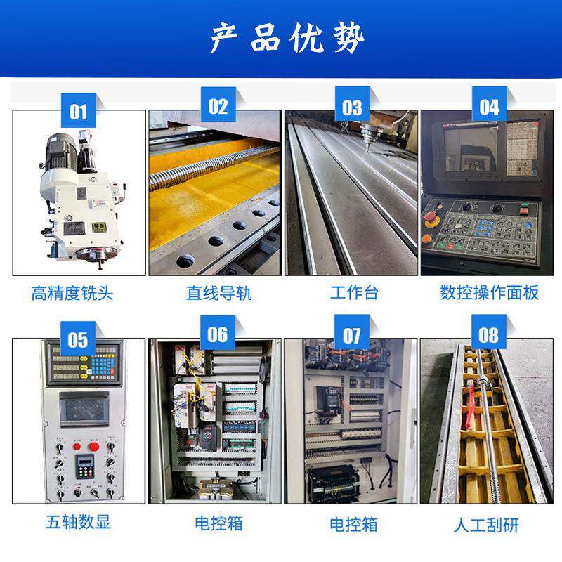 精数控龙门552铣床高度钻机械床加铣工端双面铣床龙门镗铣床卧式