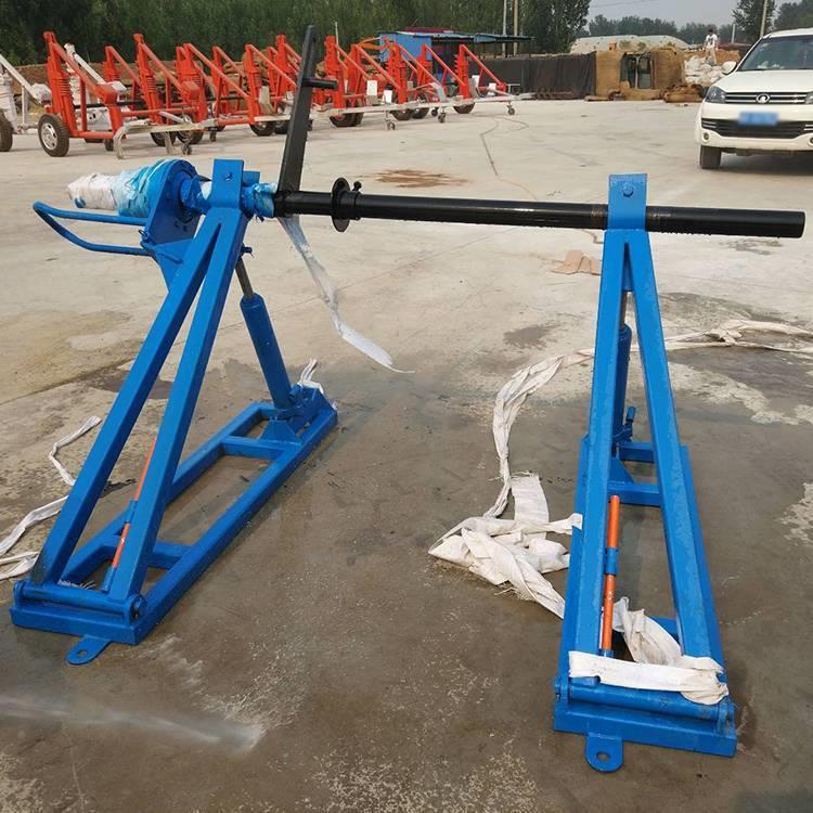 电液压放拆齐全线架张力线盘盘支架3吨卸式缆轴架报价牵张机配套