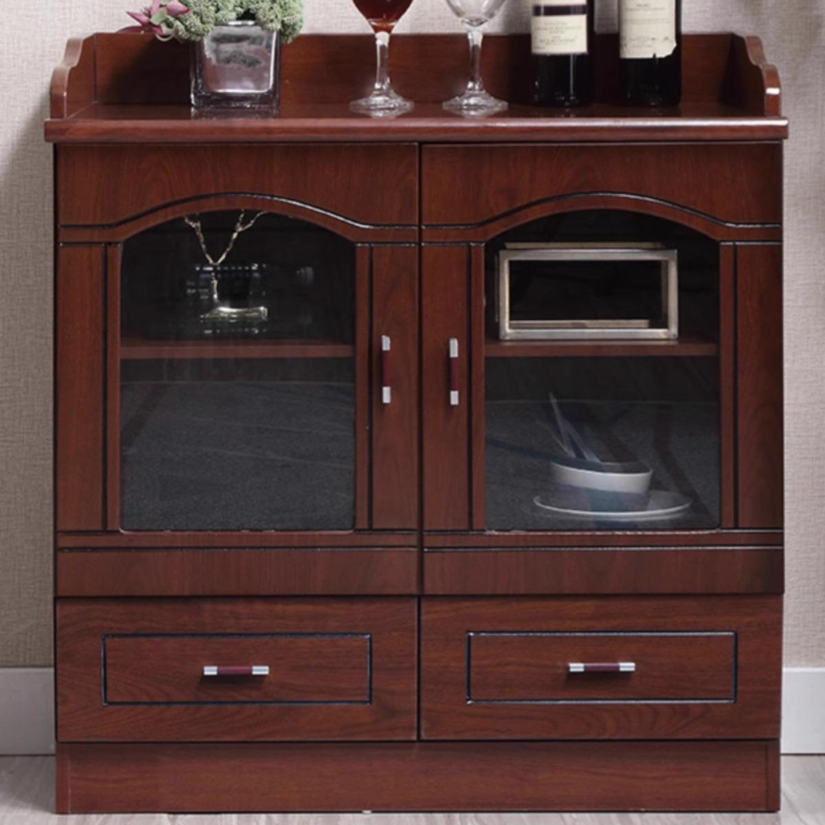 整功体茶现c08代中式厨房多能储物柜小型办公新置物柜边柜餐边柜