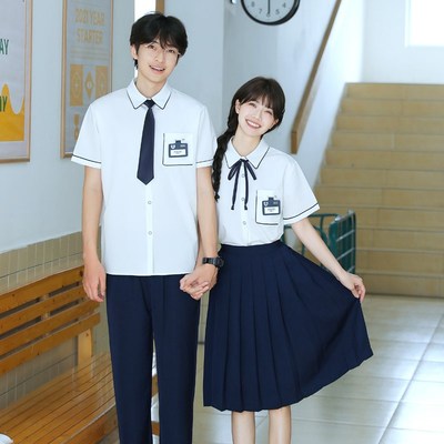 速发学院风毕业班服高中初国小学生合唱诵朗演出服泰中泰式校服jk