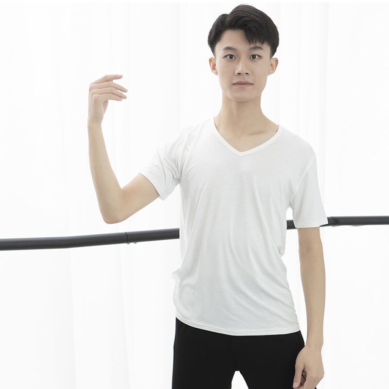 速发舞蹈服练古服男成教中国功典舞蹈上衣人师莫代尔形体舞蹈服