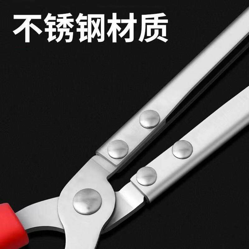 速发火钳垃圾夹子捡垃圾专用长夹子取物长柄钳子家用烧火拾物器黄