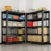 速发家用货台置物架多层落地架储物架仓库杂收间商用超市物纳铁架