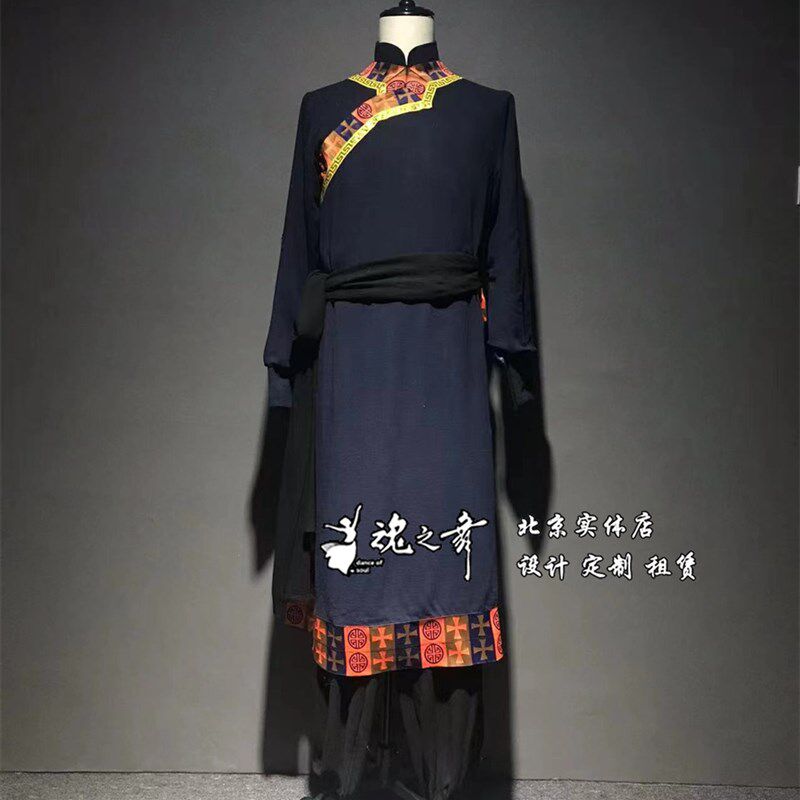 速发北京魂之舞艺考族服蒙古族舞蹈演出服少数民男士装实体店