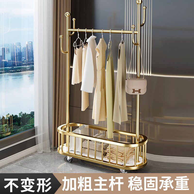 速发卧室衣内架落地多功能移室挂衣架动帽家用收纳神器房间放衣服