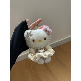 hellokitty挂件可爱书包钥匙扣包包毛绒三丽鸥玩偶挂件情侣小饰品