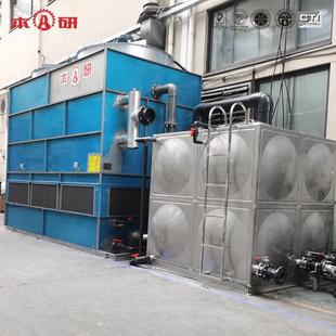 冷却塔制冷剂冷却蒸发冷却器蒸发水冷器高压不锈钢换热盘管生 闭式